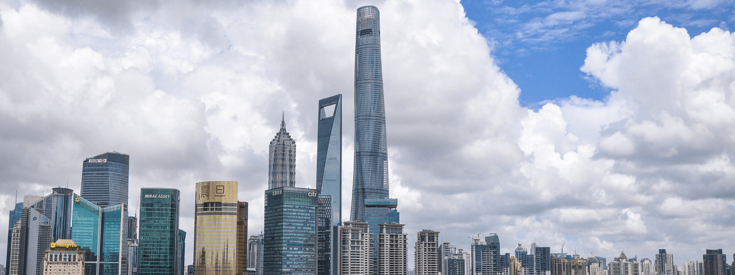 The Shanghai Tower dominates the Shanghai skyline