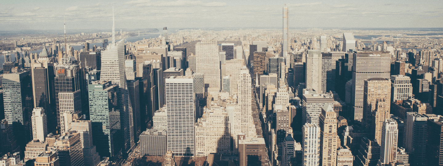 Aerial view of midtown Manhattan and Central Park, New York City