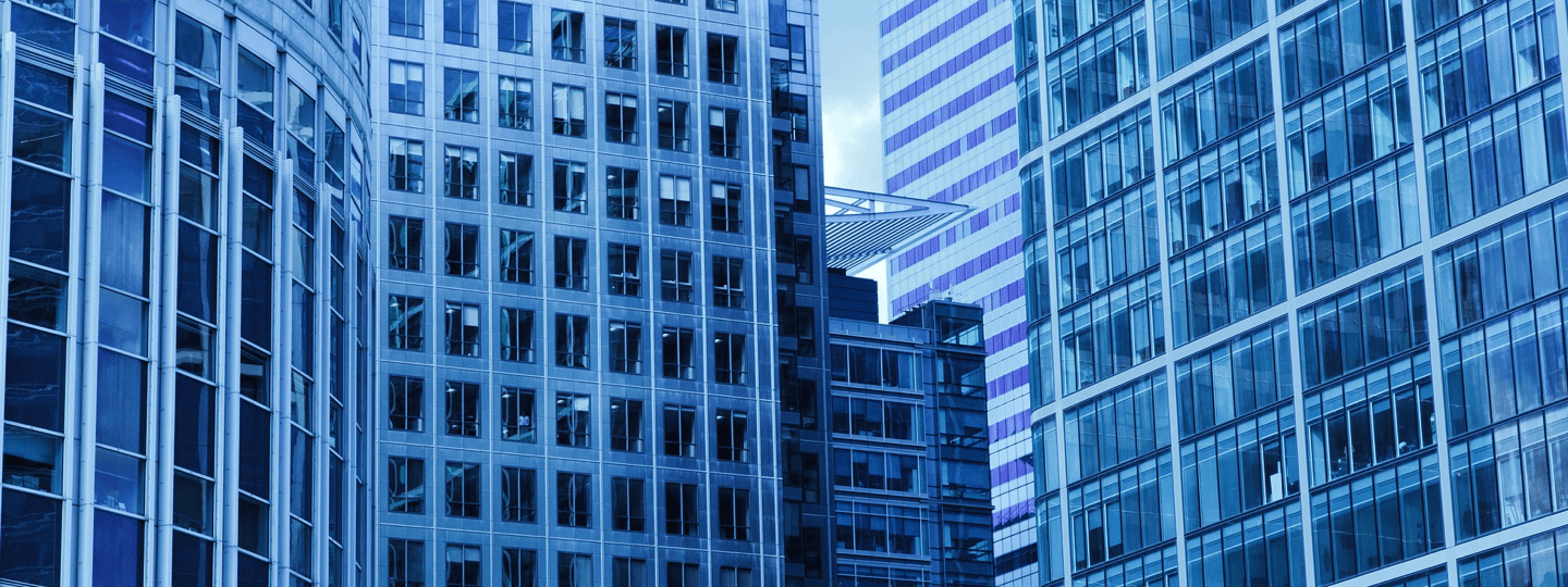 Facades of multiple high rise buildings