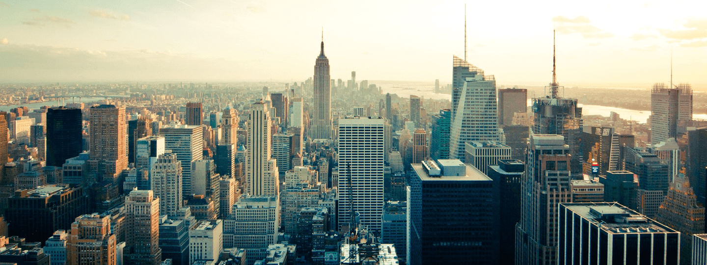 The Empire State Building and the Manhattan skyline