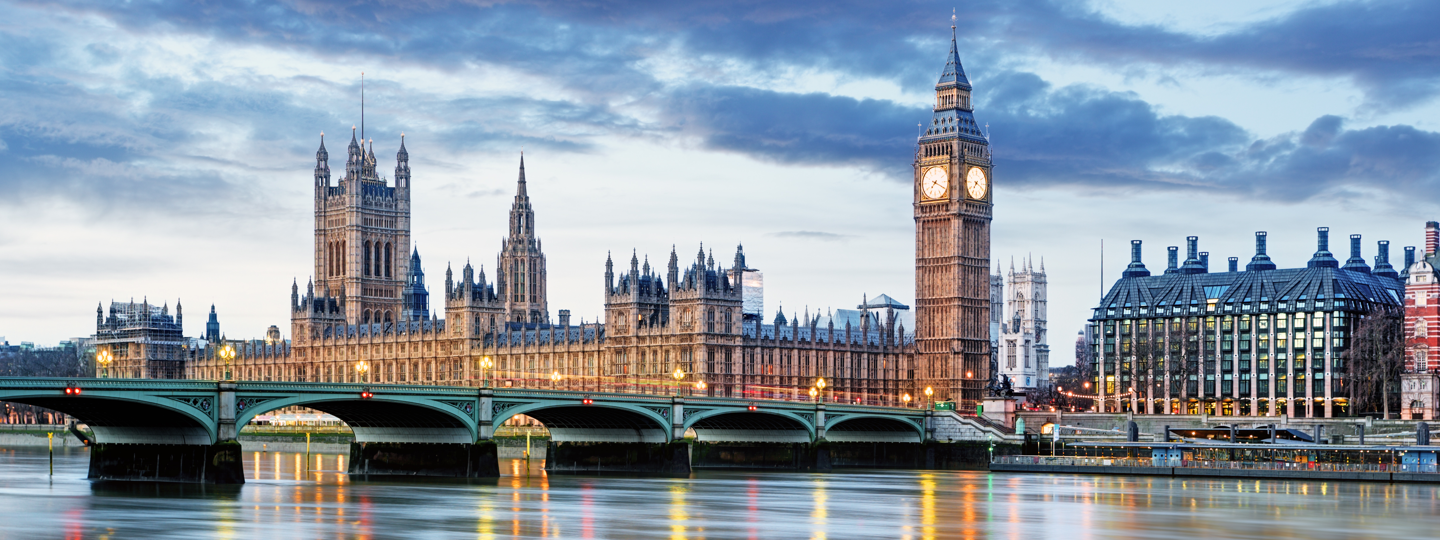 Big Ben and the Palace of Westminster in London, England