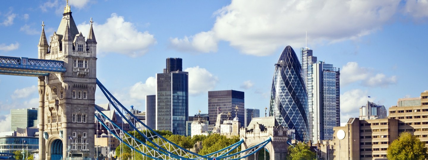 A view of the downtown London skyline