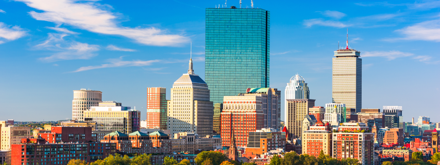 The skyline of downtown Boston