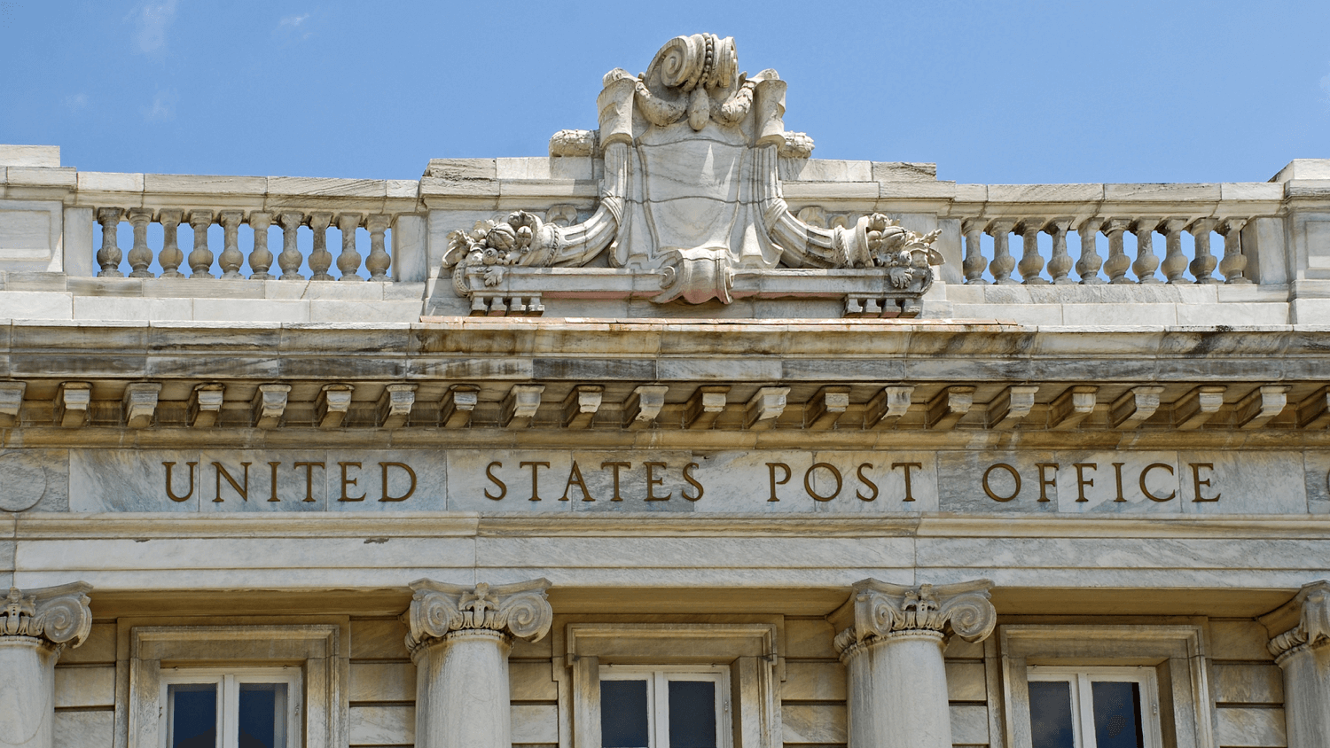 The bank is the post office