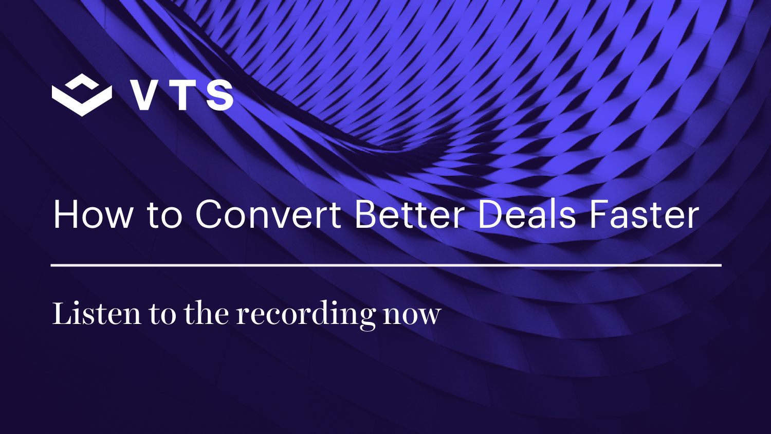 How to Convert Better Deals Faster CRE Webinar