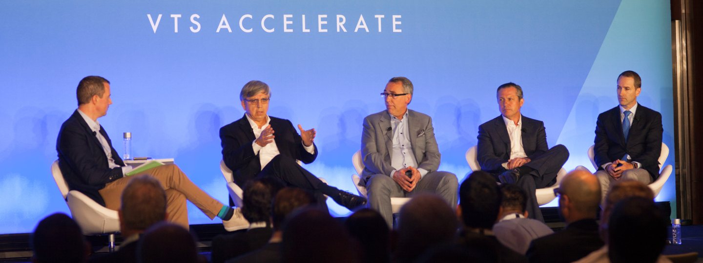 A panel in discussion at the VTS Accelerate conference