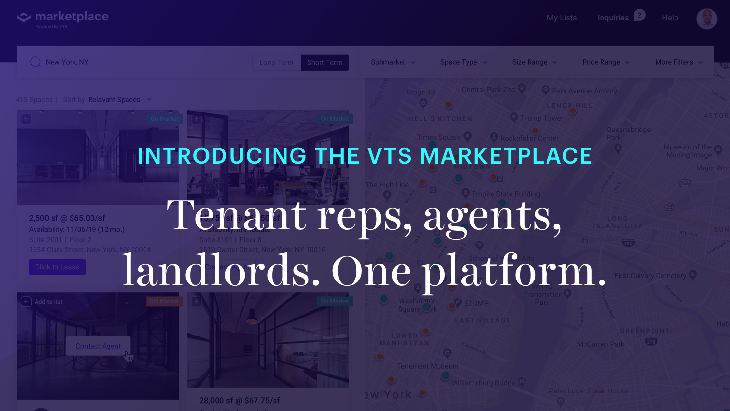 Introducing the VTS marketplace commercial real estate's first end-to-end transaction platform for landlords, tenants and brokers